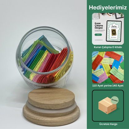 Rahmet Kavanozu - 140 Ayet Kartı - 10 Renk