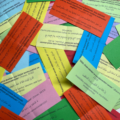 Rahmet Kavanozu - 140 Ayet Kartı - 10 Renk