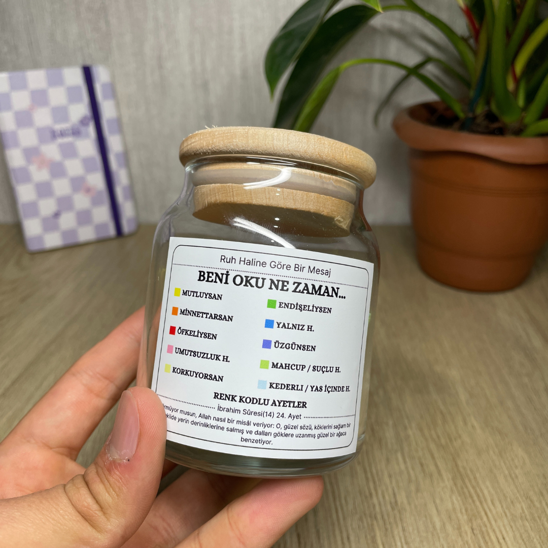 Rahmet Kavanozu - 140 Ayet Kartı - 10 Renk